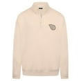 thumbnail image 2 of Men's Levelwear Khaki Cleveland Guardians Murray Quarter-Zip Sweatshirt, 2 of 4
