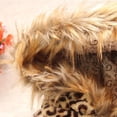 thumbnail image 4 of Children's Winter Leopard Coat Faux Fox Fur Collar Autumn Flower Keep Warm Thicken Kids Clothes Girls Jacket Outerwear Clothing, 4 of 6