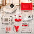 Kitten Starter Kit for Indoor Cats, Classic Red Small with 10 Pieces ...