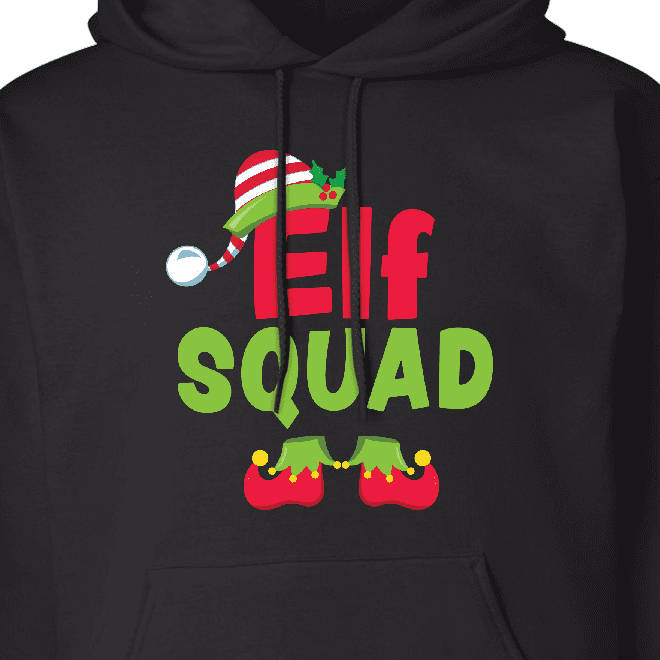 Inktastic Christmas Elf Squad Adult Hoodie Sweatshirt