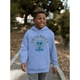 thumbnail image 2 of University of Life - Dark Emoji College Style Graphic Youth's Hoodie, 2 of 4