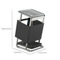 thumbnail image 3 of Stainless Steel Knife Holder, Kitchen Knife Rack, Countertop Knife Organizer, Multifunctional Knife Storage, Rotatable Knife Holder, Kitchen Scissors Organizer, Water Tray Rack, 3 of 7