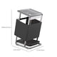 thumbnail image 3 of Porta Cuchillos de Cocina Giratorio de Acero Inoxidable, Organizador Multifuncional con Bandeja de Agua, Negro o Blanco, 24x16x12cm, 3 of 7