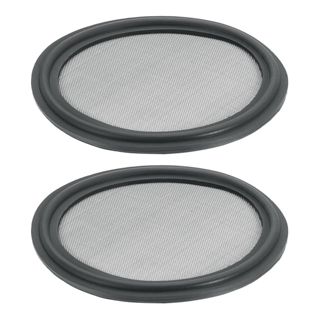 Uxcell 2Pcs 2" Junta Sanitaria FKM, Junta de Filtro Sanitario de Malla de Acero Inoxidable de 80 Malla, Resistente a Altas Temperaturas para Conexiones de Abrazadera Tri-Clover, Gris