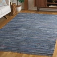 thumbnail image 3 of SAFAVIEH Rag Robynne Striped Cotton Area Rug, Ink/Multi, 6' x 6' Square, 3 of 14