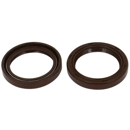 Unique Bargains 2Pcs Engine Crankshaft 21421-23000 Oil Seal 49mm x 36mm x 7mm for Hyundai Sonata