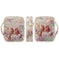 thumbnail image 3 of HELLHERO Polyester Quilted Bible Cover with Easy to Carry, Cardinals on Flowering Branch Lightweight Zipper Bible Cover Case for Daily Use, 3 of 9