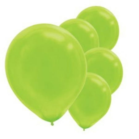 Party Supply Decorations Amscan Kiwi Green Solid Color 12 inch Latex Balloons (15pc Set)