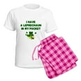 thumbnail image 5 of CafePress - Pocket Leprechaun Women's Light Pajamas - Women's Short Sleeve Print T-Shirt and Pants Light Cotton Pajama Set, 5 of 7