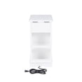 thumbnail image 6 of Linon Bartow Multi Function Storage Accent Table Charging Station in White Wood, 6 of 24
