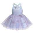thumbnail image 2 of IBTOM CASTLE Baby Girls Butterfly Tutu Dress Summer Sleeveless Backless Lace Princess Birthday Party Dress with Headband Outfit 18-24 Months Light Purple, 2 of 8