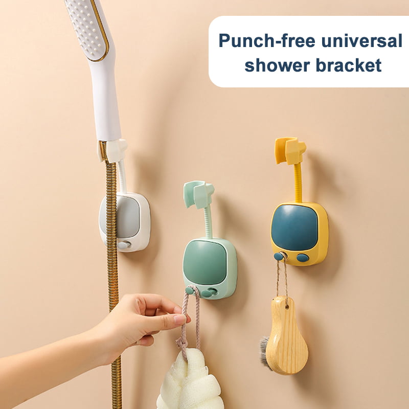 360° Rotating Shower Head Holder with Wall Mounted Design Multi-Purpose  Removable Adjustable - Walmart.com