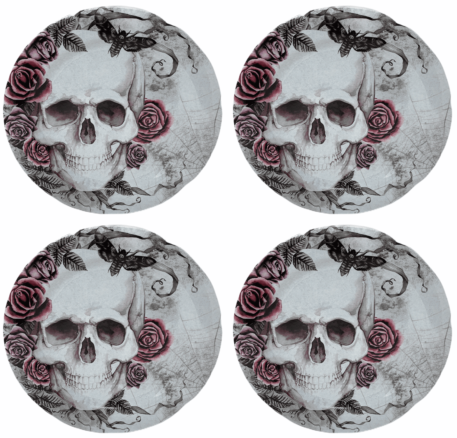 skull dinnerware sets