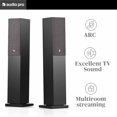 thumbnail image 4 of Audio Pro A36 Hi-Fi Stéréo Bluetooth WiFi Alimenté Sans Fil Multi-Pièces Home Cinéma Étage Tour Debout Haut-Parleurs pour une Expérience Sonore Ultime de la Télévision - Paire, Noir, 4 of 15
