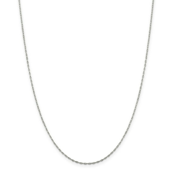 Primal Silver Sterling Silver 1.4mm Beveled Oval Cable Chain