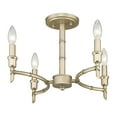 thumbnail image 2 of Open Box Golden Lighting Cambay 4-light Semi-Flush Mount in White Gold, 2 of 3
