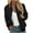 Black, variant on Bomber Jacket for Women Zipper up Long Sleeve Outwear Fall Plus Size Loose Lounge Coats with Pockets