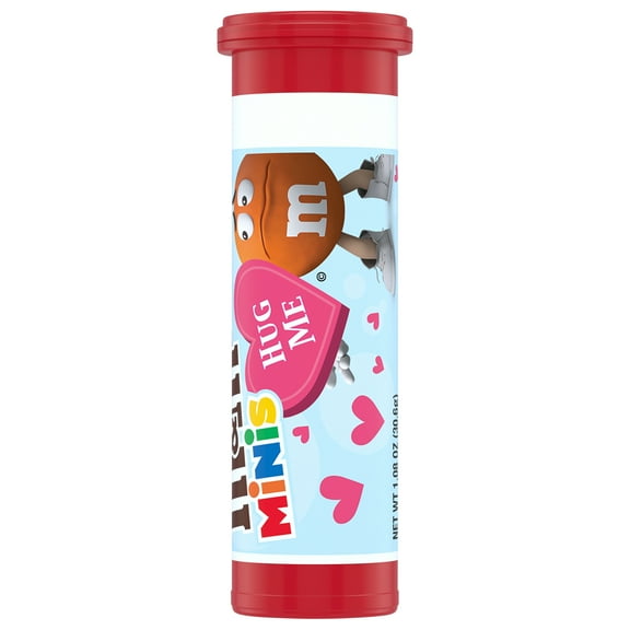 M&M'S MILK CHOCOLATE MINIS VALENTINES TUBES 1.08 OUNCE