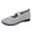 Grey, variant on KELINFONG Mary Jane Women Flat Shoes Slip on Washable Shoes Comfortable for Work with Arch Support