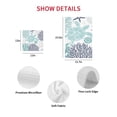 thumbnail image 7 of Turquoise Coastal Turtle Kitchen Dish Towels for Drying Dishes Set of 2, Ocean Coral Nautical Waffle Weave Microfiber Hand Tea Bathroom Towels Quick Dry & Absorbent Towel 15.7x23.6, 7 of 7