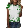 thumbnail image 2 of QIPOPIQ T-Shirts à Manches Courtes pour Femmes Col Rond T-Shirts de la Saint-Patrick T-Shirt Vert Trèfle T-Shirt de la Saint-Patrick Tunique Imprimée Hauts de Vacances T-Shirts Graphiques Offres, 2 of 6