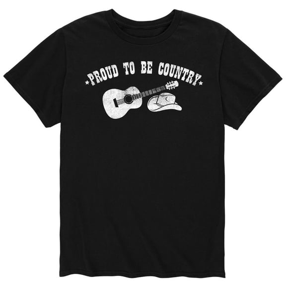 Country Casuals - Proud To Be Country, One Line - Men's Short Sleeve Graphic T-Shirt
