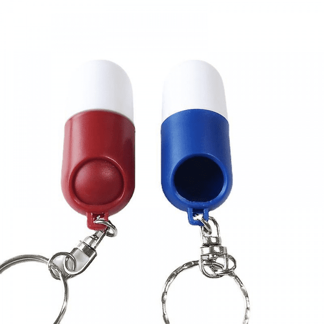 Capsule Pill Box Pill Pill Box Keychain Pill Box Mini Pill Box Plastic Pill Box Portable Pill Box(2pcs)