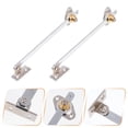 thumbnail image 1 of OULII 2 Pcs Barres de Support de Porte d'Armoire en Acier Argent Réglable pour Amélioration de la Maison, 1 of 8