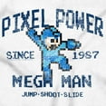 thumbnail image 2 of Mega Man Pixel Power 80s 8bit Gamer Unisex Plus Size Hoodie Brisco Brands 5X, 2 of 6