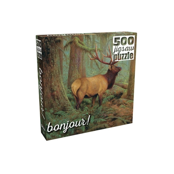 Buffalo Games Bonjour Forest King 500-Piece 21.25 x 15-inch Interlocking Jigsaw Puzzle for Adults Ages 14