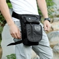 thumbnail image 5 of Aosijia Men Drop Leg Bag Tactical Waist Bag Outdoor Fanny Pack Adjustable Waterproof Thigh Bag Black, 5 of 16