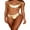 Gold 2, variant on Loalirando Women Bikini Set Summer Female Metallic Shiny Swimsuit Backless Beachwear Bathing Suit