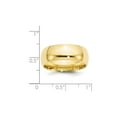 thumbnail image 3 of Mens 10K Yellow Gold 8mm Polished Wedding Band Ring, 3 of 5