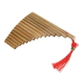 thumbnail image 4 of Pan Flute Pan Pipes Panpipes Flute Chinese Traditional Musical Instrument Woodwind Instrument Pan Flute 15 Pipes G Key Chinese Traditional Musical Instrument Panpipes Woodwind, 4 of 8