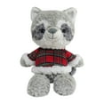 thumbnail image 1 of Holiday Time Plush Raccoon Grey 9.5inch for 3 years and up, 1 of 4