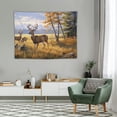 thumbnail image 2 of ONETECH  Deer Tapestry Fall Tapestry Wall Hanging Cute Wild Animal Elk in Jungle Tapestry Wall Decor Forest Sunset Natural Scenery Tapestries for Living Room Bedroom Teen Dorm Party,, 2 of 7