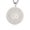 Silver, variant on Om Necklace Yoga Lotus Flower Pendant Stainless Steel Aum Ohm Mandala Design Adjustable Length