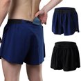 thumbnail image 2 of Pantalones cortos deportivos 2 en 1 para hombre Bolsillo con cremallera de secado rápido, 2 of 8