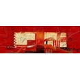 thumbnail image 2 of Nomden, Dinie 18x9 White Modern Wood Framed Museum Art Print Titled - Zt.200905 (red), 2 of 4