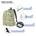 thumbnail image 3 of Travel Laptop Backpack - Tropical Capybara Lightweight Canvas Backpack, Wear Resistant Computer Backpack Bag Fit {sizeName} Laptop for Men Women with Adjustable Padded Shoulder Straps, 3 of 6