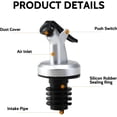thumbnail image 4 of 6 Pcs Olive Oil Pourer Anti-Drip Spouts, Stainless Steel Bottle Pourers Spouts with Dust Cap, Kitchen Oil Bottle Dispensers for Wine, Drinks, Soy Sauce, Wine, Vinegar, 4 of 5