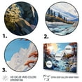 thumbnail image 3 of Designart "Glacier Frozen Winter II" Landscapes Canvas Art Print, 3 of 5