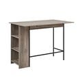 thumbnail image 4 of Walker Edison AZW48LNDLGW Table de Hauteur de Comptoir avec Rangement, 48", Lavis Gris, 4 of 5