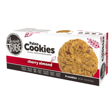 Thrive Tribe Paleo Cookies Cherry Almond, 7.65 OZ (Best Paleo Cookies Ever)