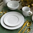 thumbnail image 7 of Elama Cara 16 Piece Round Porcelain Dinnerware Set in White, 7 of 7