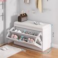 thumbnail image 4 of Réplica de Zapatero para sala de estar, mueble de lujo con asiento para cambiar zapatos, taburete para jugadores, pasillo, entrada, 4 of 4