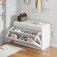 thumbnail image 4 of Réplica de Zapatero para sala de estar, mueble de lujo con asiento para cambiar zapatos, taburete para jugadores, pasillo, entrada, 4 of 4