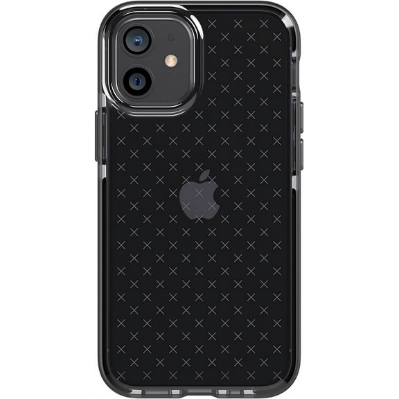 Tech21 Evo Check Phone Case for Apple iPhone 12 and 12 Pro - Smokey Black