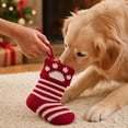 thumbnail image 3 of Christmas Knit Stocking Small Gift Bags for Pet Cats and Dogs, Holiday Candy Holder, Knitted Sock Decoration for Christmas Tree and Fireplace Hanging Decor, 3 of 4