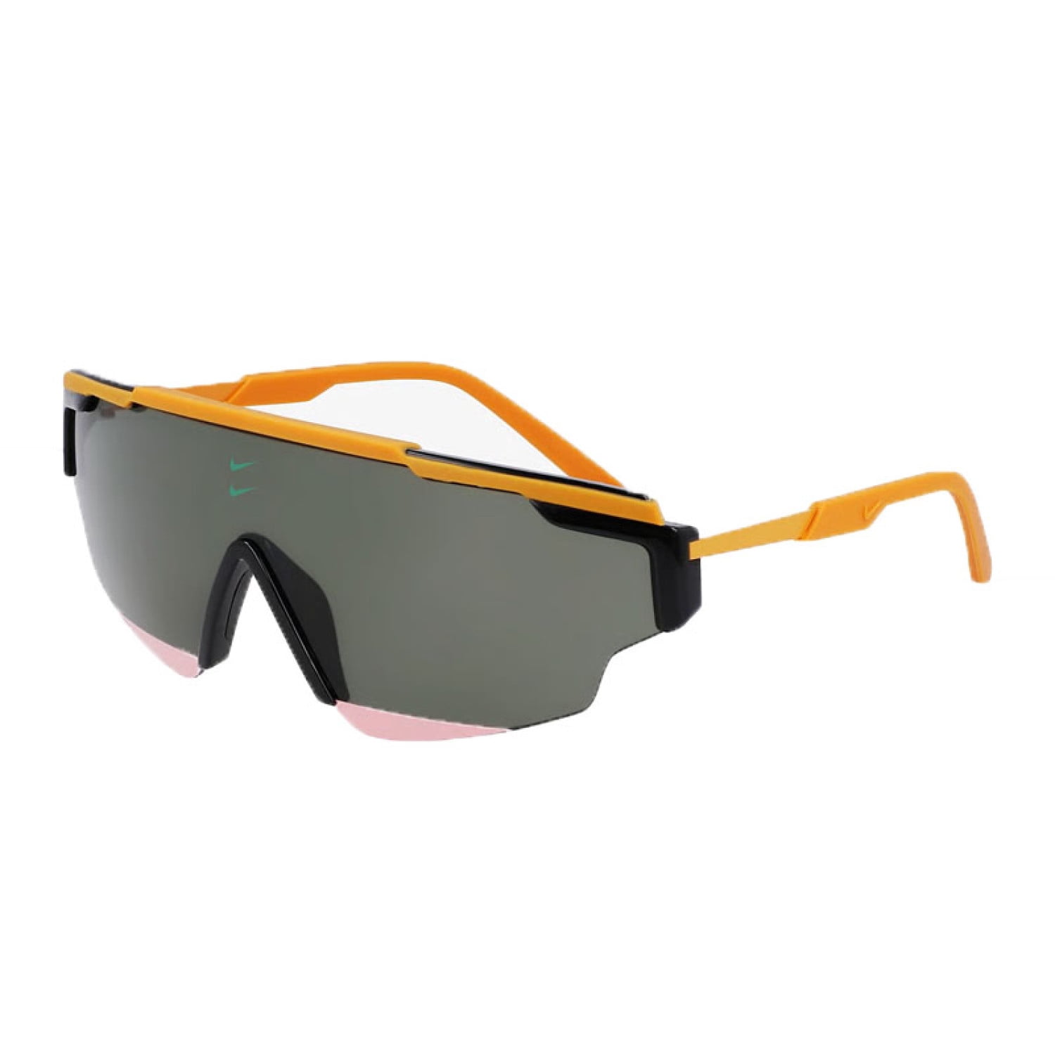 Nike Polarized Men's Matte Black Semi-Rimless Sport Wrap